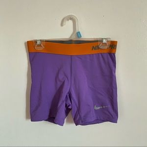 [SOLD] purple nike pro shorts size m